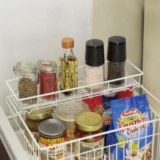 【NITORI 宜得利家居】鐵製收納籃 S JL1481(鐵製收納)