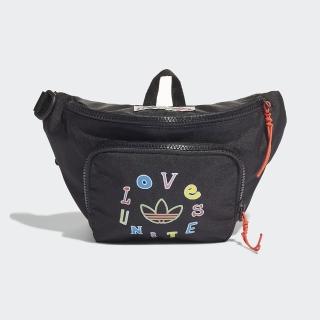 【adidas 愛迪達】PRIDE WAIST BAG 黑色 腰包(HB6611)