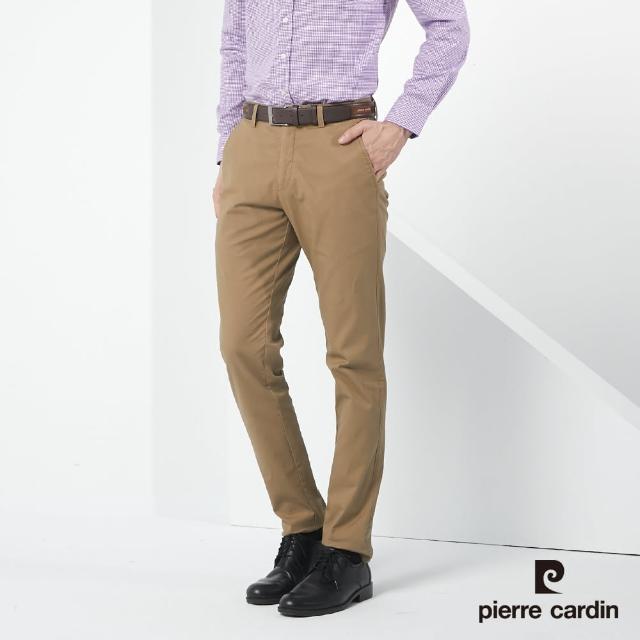 【pierre cardin 皮爾卡登】網路獨家 男款 棉質彈力經典直筒型休閒長褲(五色任選)