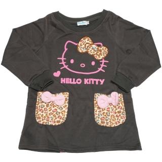【TDL】HELLO KITTY凱蒂貓兒童洋裝 長袖衣服 上衣 T恤 KT8858