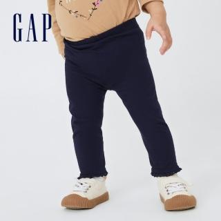 【GAP】嬰兒 布萊納系列 花邊針織褲(732109-海軍藍)