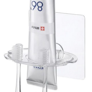 【NITORI 宜得利家居】不留痕牙膏&牙刷架