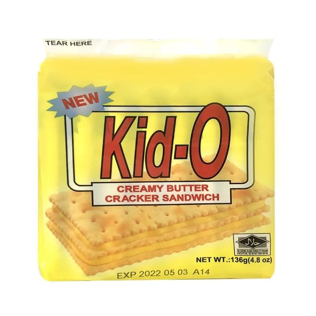 【即期品 KID-O】三明治餅乾136g-三款口味任選(奶油/檸檬20221206/巧克力20221101)