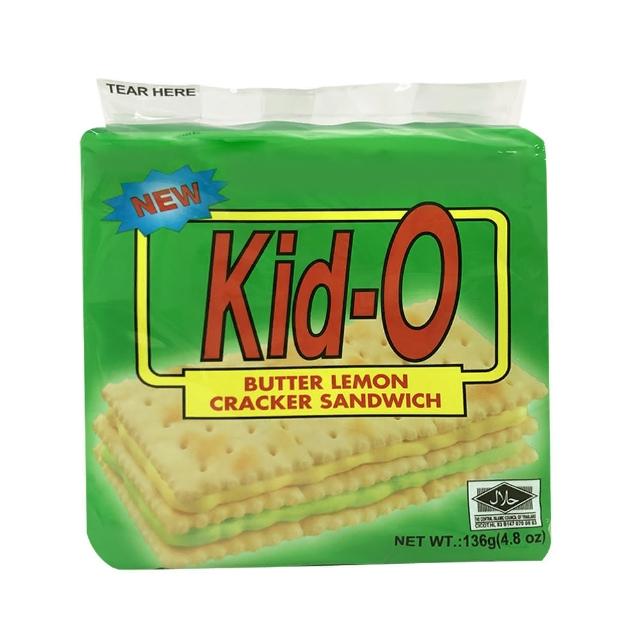 【即期品 KID-O】三明治餅乾136g-三款口味任選(奶油/檸檬20220906/巧克力20221101)