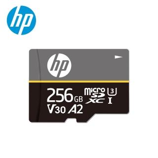 【HP 惠普】256GB microSDXC A2 V30 U3 100MB/s 高速記憶卡(mx350)