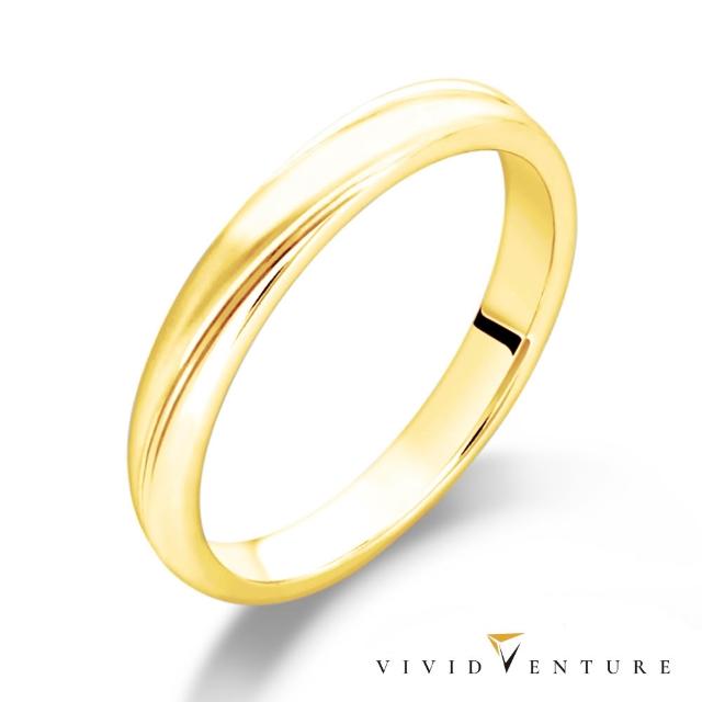 【Vividventure 亞帝芬奇】14K 中性款 情人 男戒 戒指 互愛 多色選