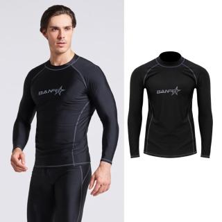 【泳衣果】泳衣泳裝角星男浮潛長袖-單長袖(M-2L)