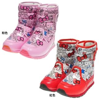 【TDL】兒童保暖雪靴HELLO KITTY凱蒂貓靴子雪靴20-21cm 714889