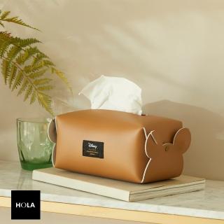 【HOLA】迪士尼黑標系列真皮面紙盒-棕