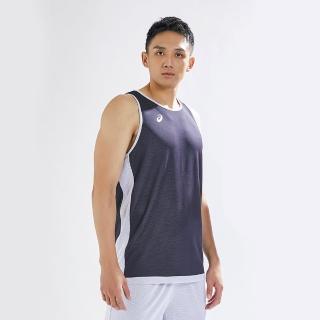 【asics 亞瑟士】雙面籃球背心 男裝女裝 籃球服 短袖上衣(2063A255-100)