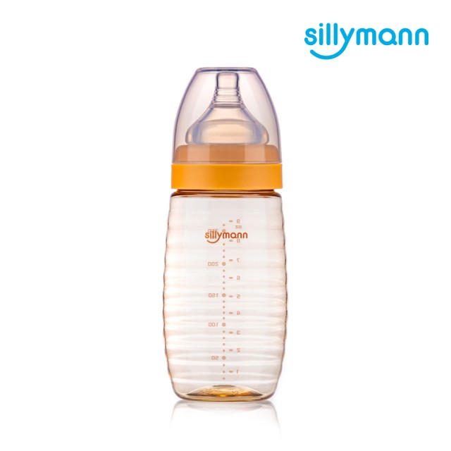 【sillymann】寬口徑母乳實感PPSU輕巧設計款蜂蜜奶瓶(260ml)