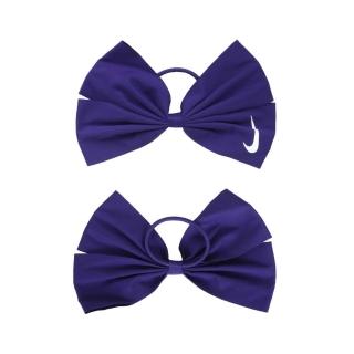 【NIKE 耐吉】BOW髮圈-蝴蝶結 髮飾 頭帶 紫白(N1001764524OS)