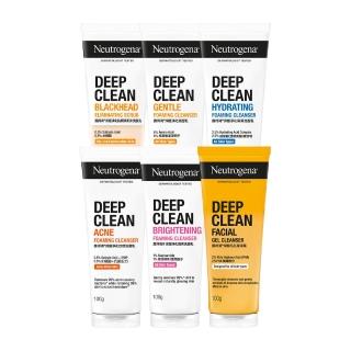 【Neutrogena 露得清】深層淨化洗面乳100g x9入(深層淨化/抗黑頭柔珠/保濕/透亮/抗痘/毛孔潔淨 6款任選)