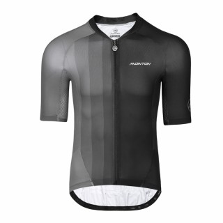 【MONTON】原素黑灰色短上衣(男性自行車服/短袖車衣/單車服/自行車衣)