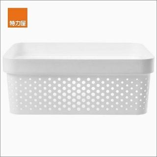 【特力屋】荷蘭 Curver INFINITY系列 DOTS樣式款 收納盒 11L 白色