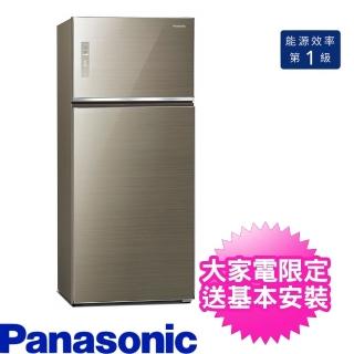 【Panasonic 國際牌】580L雙門變頻電冰箱翡翠金(NR-B582TG-N)