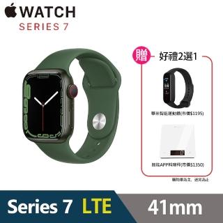 【Apple 蘋果】Apple Watch S7 41公釐 LTE版(鋁金屬錶殼配運動錶帶)