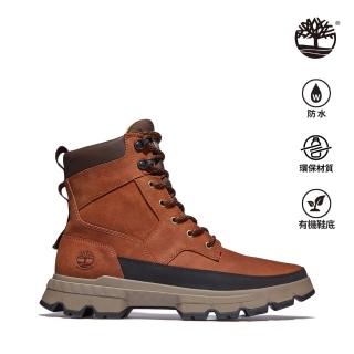 【Timberland】男款鐵鏽色GREENSTRIDE磨砂革防水靴(A285AF13)