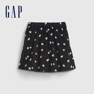 【GAP】女童 燈芯絨印花半身短裙(726056-海軍藍)