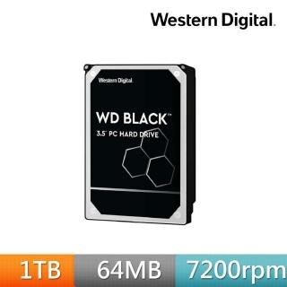 【WD 威騰】黑標 1TB 桌上型 3.5吋 高效能SATA硬碟(WD1003FZEX)