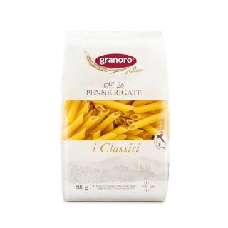 【granoro】契作 香金麥義大利筆尖麵 n26/水煮9分鐘(500g)