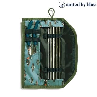 【United by Blue】防潑水餐具收納包組 Utensil Kit 814-038 印花款(休閒 旅遊 居家 撥水 環保吸管 餐具)