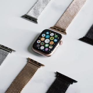 【ALL TIME 完全計時】Apple Watch S7/6/SE/5/4 38/40/41mm 三色粗米蘭 316L不鏽鋼帶