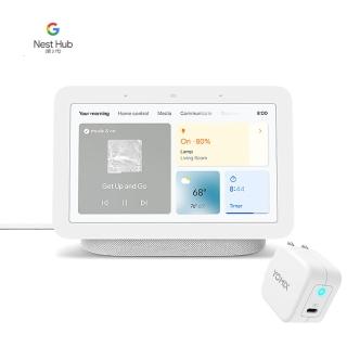 【YOMIX快充超值組】Google Nest Hub 2+YOMIX 30W GaN氮化鎵PD手機/筆電快充充電器