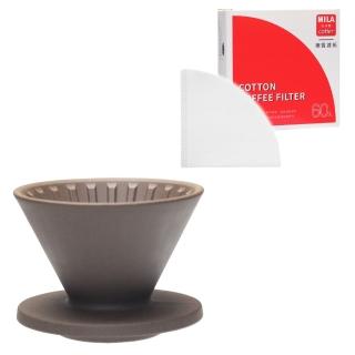 【CAFEDE KONA】波佐見燒 HASAMI 時光砂岩陶土濾杯01(買就送日本製棉質濾紙數量有限送完為止)