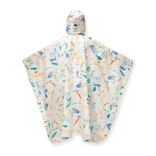 【POLER STUFF】日韓限定 POLER RAIN COAT 可收納式防水斗篷 雨衣(噴漆彩漾)