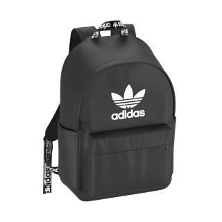 【adidas 愛迪達】後背包 書包 運動包 登山包 旅行 ADICOLOR BACKPK 黑 H35596