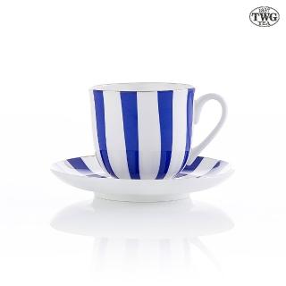 【TWG Tea】時尚茶杯組 Vogue Teacup & Saucer in Cobalt(陶瓷/鈷藍 160ml)