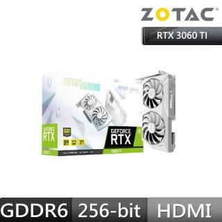 【ZOTAC 索泰】GAMING GeForce RTX 3060 Ti AMP White Edition顯示卡(LHR)