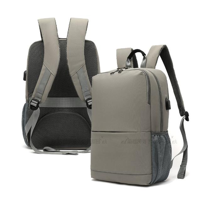 15.6吋 青春簡約風 柔軟背墊設計 多夾層平板筆電 通勤後背包 休閒包 學生書包
