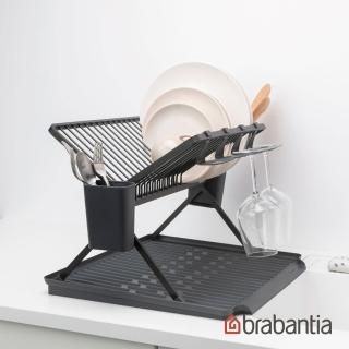 【Brabantia】可折疊瀝水架-大(淺灰/深灰)