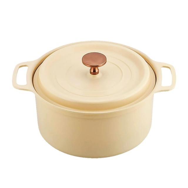 【台隆手創館】陶瓷塗層IH對應無水鍋20cm(珊瑚粉/珊瑚黃)