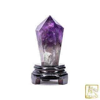 【吉祥水晶】巴西紫骨幹水晶柱 16.3cm(改善磁場)