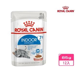 【ROYAL 法國皇家】室內熟齡貓主食濕糧 IN+7W 85g*12入組(貓糧、貓餐包、貓濕糧)