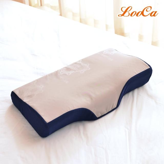 【LooCa】100%石墨烯遠紅外線助眠矯型乳膠枕(2入)