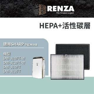 【RENZA】濾網 適用SHARP 夏普DW-J10FT-W DW-J12FT-W 清淨除濕機(可替代FZ-J10HFT FZ-J10DFT)