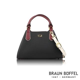 【BRAUN BUFFEL 德國小金牛】台灣總代理 焦點 手提包-黑色(BF676-56-BK)