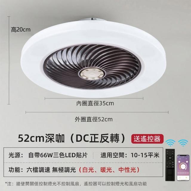 【XINGMU 興沐】110V隱形風扇燈 DC變頻遙控吸頂吊扇燈 客廳臥室適用