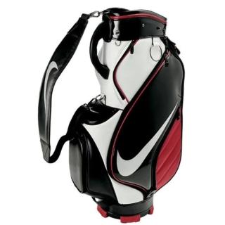 【NIKE 耐吉】NIKE GOLF高爾夫球袋DH3251-151黑/白紅(經典款的大勾勾設計)