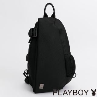 【PLAYBOY】單肩背包 Function 2.0系列(黑色)