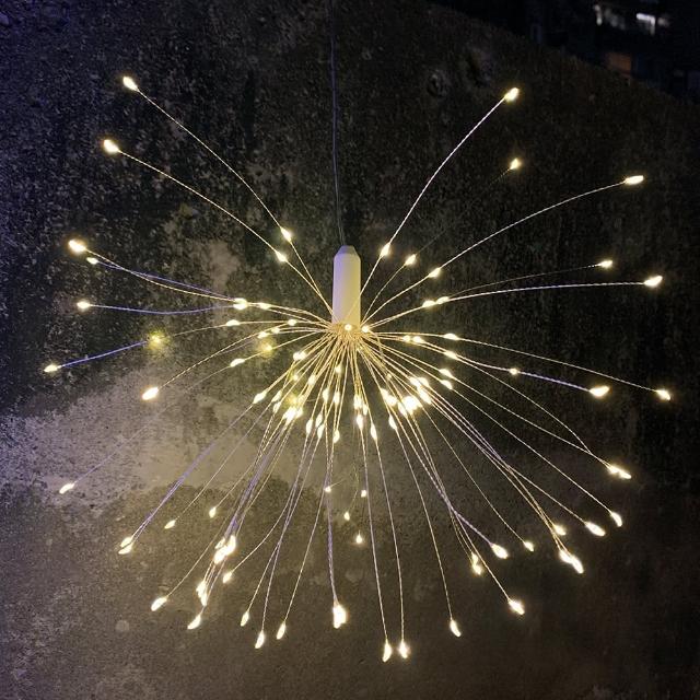 【JP嚴選-捷仕特】120燈懸掛式 LED防水氣氛煙火燈