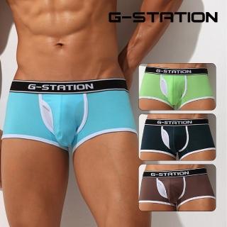 【G-STATION】撞色運動四角內著(2030pj/Boxer/透氣/運動/健身/性感/內褲/哈利男孩)