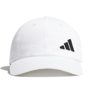 【adidas 愛迪達】帽子 Future Icon Cap 情侶 男女款 愛迪達 基本款 全棉 斜紋布 可調式 白 黑(H06789)