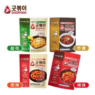 【Goodpokki】4分鐘快煮年糕363g*3包口味任選(微辣/辣味/起司/炸醬)