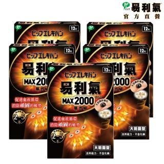 【易利氣 官方直營】磁力貼 大範圍型 2000高斯(5入組)