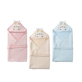 【ocean baby】空氣棉多功能連帽包巾-85X85cm-三款可選(新生兒/嬰兒/寶寶包巾/抱被/浴袍/浴巾/浴毛巾)